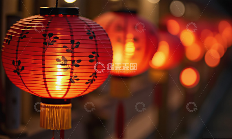 高清大图下载【趣麦麦图】元宵节节日花灯夜景摄影图