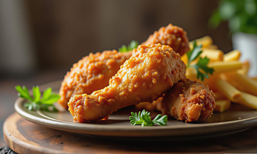 美食西餐炸鸡摄影图1