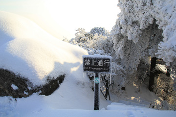 安徽安庆天竺山雪景图片3