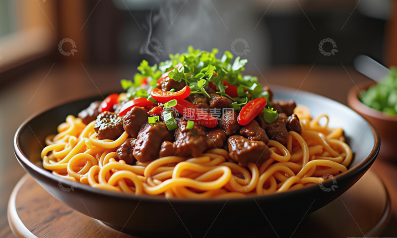 高清大图下载【趣麦麦图】创意美食牛肉面面条摄影图