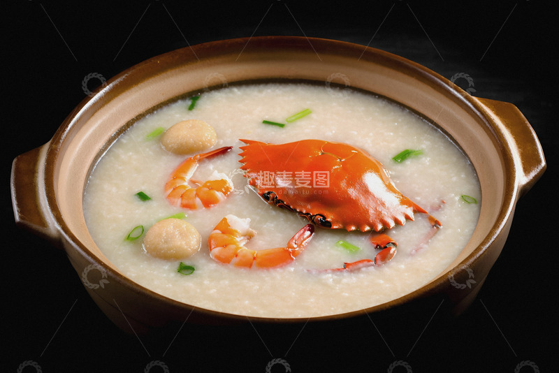 高清大图下载【趣麦麦图】营养美味海鲜粥