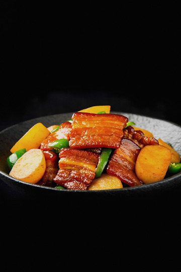 土豆青椒配肉片