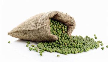 绿豆的清新绿色