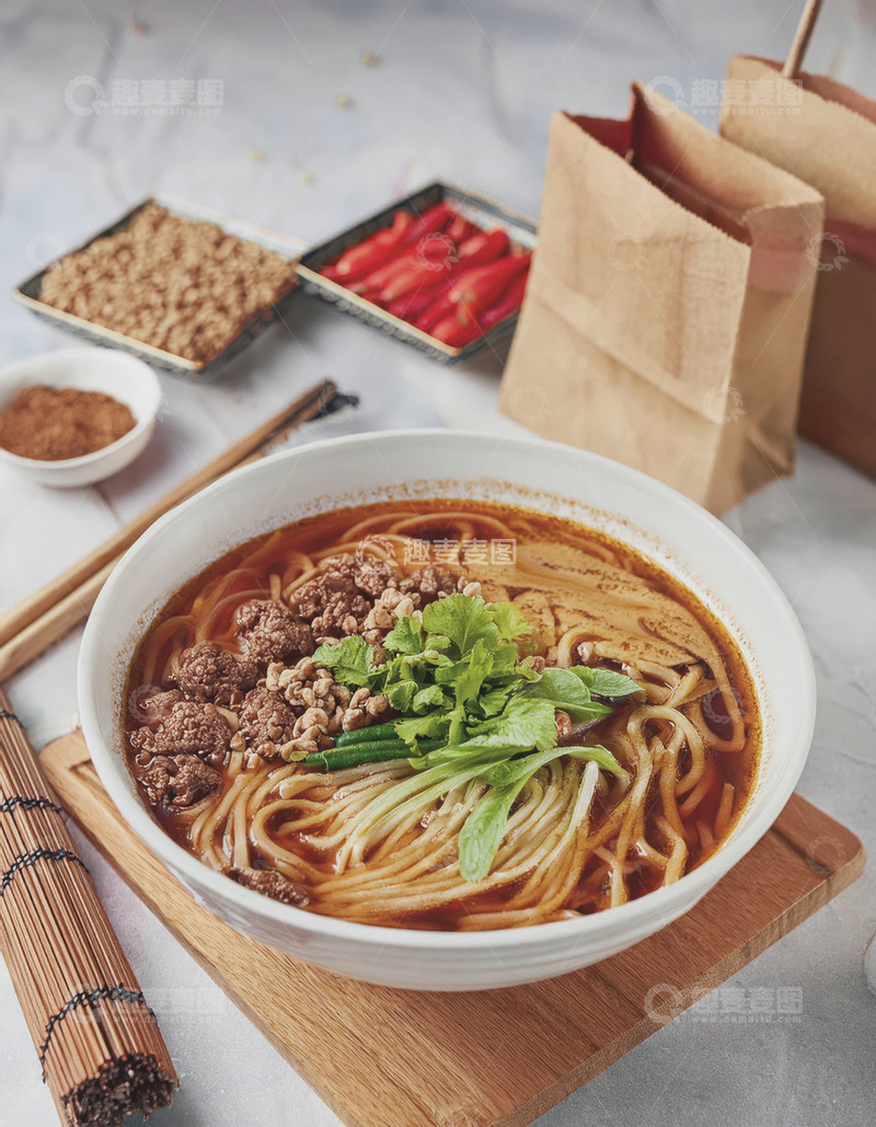 高清大图下载【趣麦麦图】重庆小面风采：色香味美可爱1