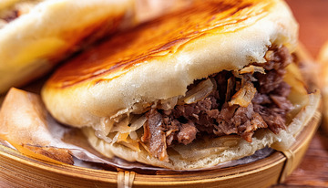 香酥饼皮肉夹馍1