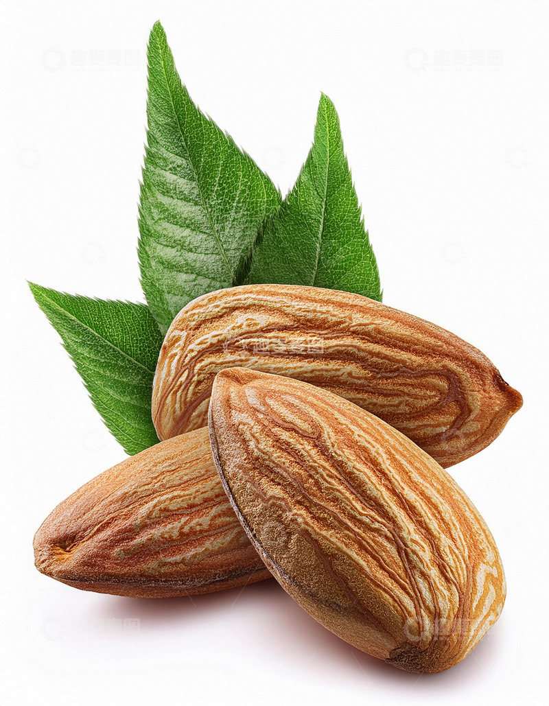 高清大图下载【趣麦麦图】杏仁的细腻纹理