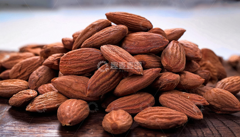 高清大图下载【趣麦麦图】杏仁的细腻纹理2