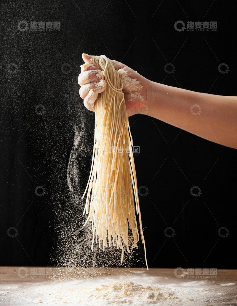高清大图下载【趣麦麦图】面团到面条的旅程