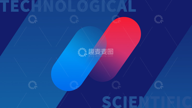 源文件下载【趣麦麦图】蓝色简约商务风背景