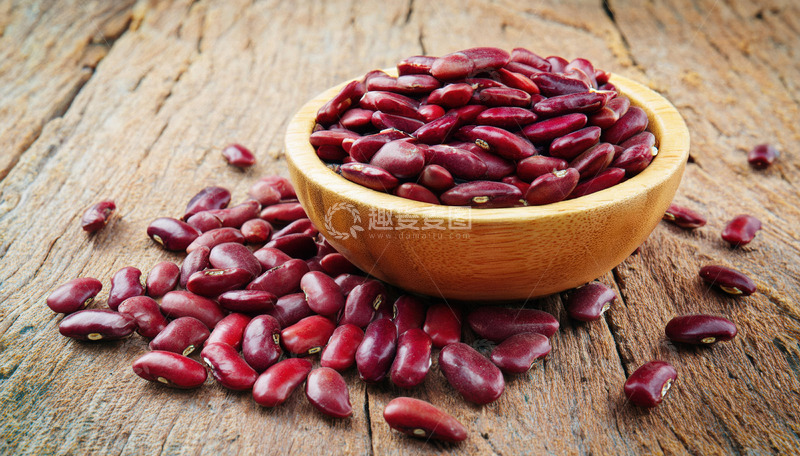 高清大图下载【趣麦麦图】木碗里的红豆