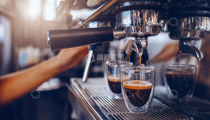 高清大图下载【趣麦麦图】咖啡机咖啡文化1