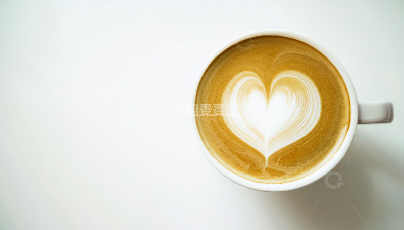 高清大图下载【趣麦麦图】咖啡心形拉花2
