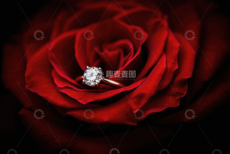 高清大图下载【趣麦麦图】玫瑰的花心处