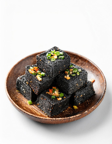 臭豆腐街边美食白色背景