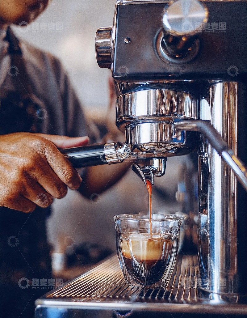 高清大图下载【趣麦麦图】咖啡机咖啡艺术