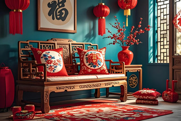 春节家居室内场景摄影图5