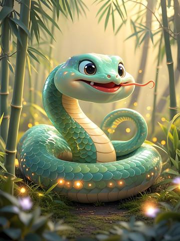 蛇年IP生肖蛇3D图4