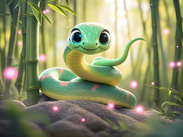 蛇年IP生肖蛇3D图1