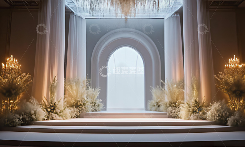 高清大图下载【趣麦麦图】婚礼场景布景舞台摄影