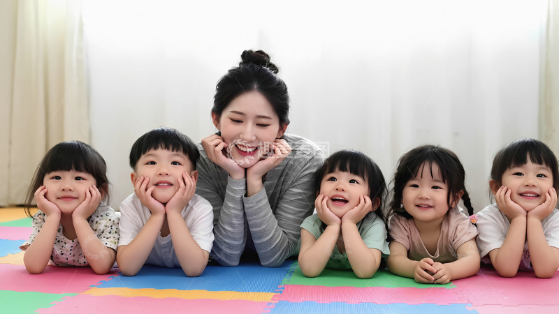 女士孩童合照用于亲子宣传1