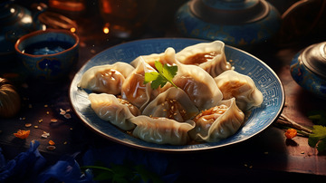 美食中餐春节美味饺子摄影图2