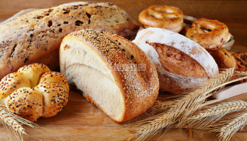 高清大图下载【趣麦麦图】麦穗面包营造田园早餐氛围