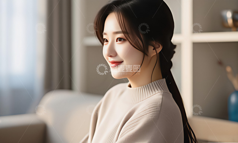 高清大图下载【趣麦麦图】时尚家居女人摄影图