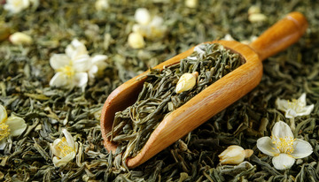 质朴的茉莉花茶画面作杂志插图超清新