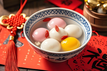 元宵节美食汤圆摄影图1