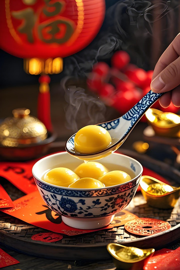 元宵节美食汤圆摄影图15