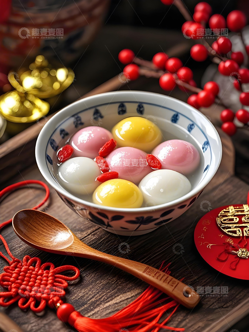 高清大图下载【趣麦麦图】元宵节美食汤圆摄影图3