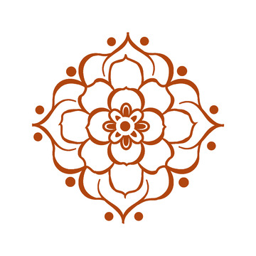 新年节日素材花纹装饰