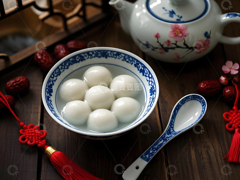 高清大图下载【趣麦麦图】元宵节美食汤圆摄影图7