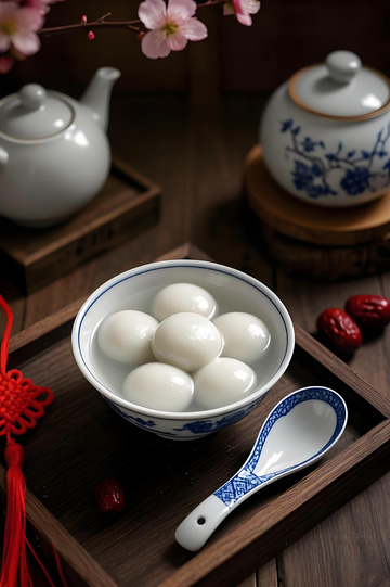 元宵节美食汤圆摄影图6