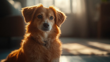 宠物狗狗室内摄影图