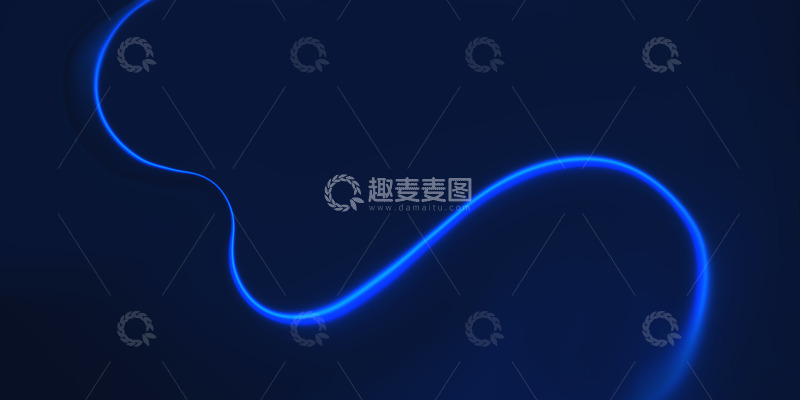 源文件下载【趣麦麦图】蓝色科技线条背景5