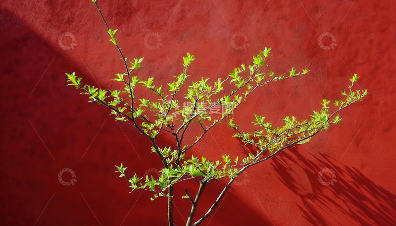 高清大图下载【趣麦麦图】竖版紫禁树景