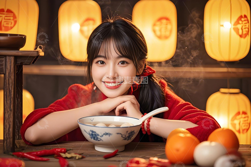 高清大图下载【趣麦麦图】元宵节人物摄影7