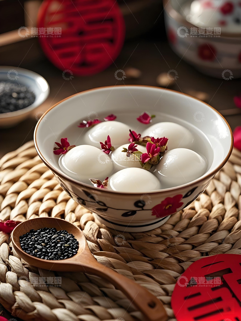高清大图下载【趣麦麦图】元宵节中式美食汤圆摄影图4