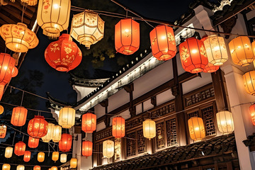 春节元宵节灯笼摄影图3