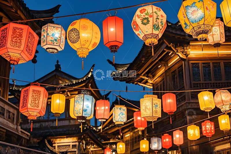 春节元宵节灯笼摄影图4