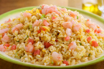 虾仁火腿炒饭