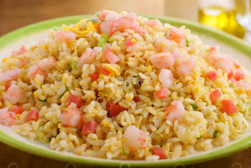 高清大图下载【趣麦麦图】虾仁火腿炒饭