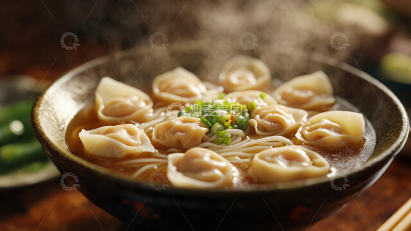 高清大图下载【趣麦麦图】美食云吞馄饨面摄影图