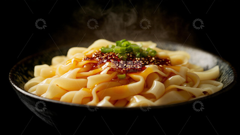 高清大图下载【趣麦麦图】正宗美食油泼面摄影图