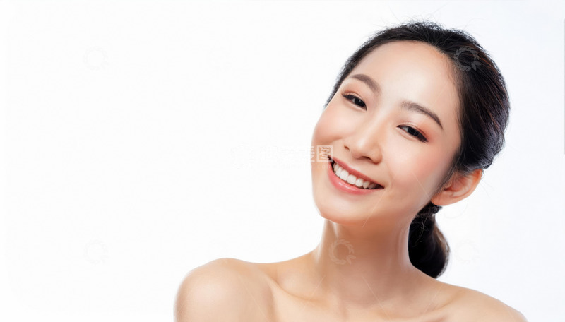 面部特写的快乐1