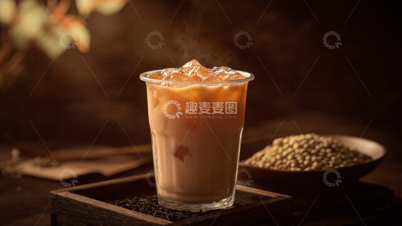 饮品珍珠奶茶饮料摄影图1