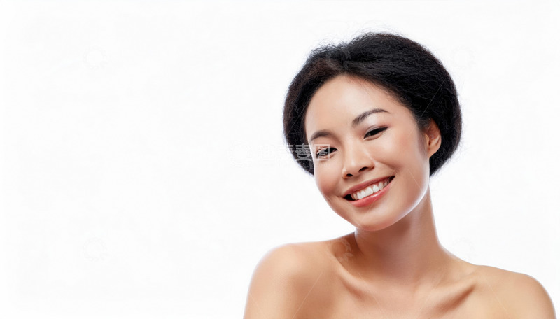 面部特写的快乐