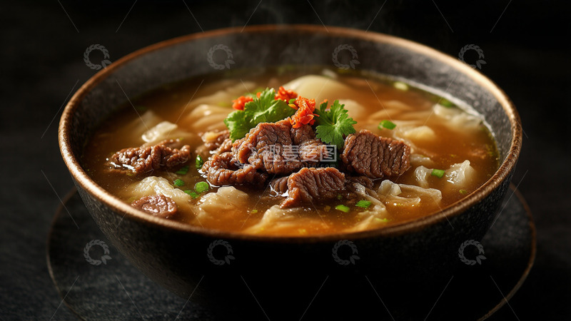 高清大图下载【趣麦麦图】-牛腩炖土豆美食中餐摄影图1