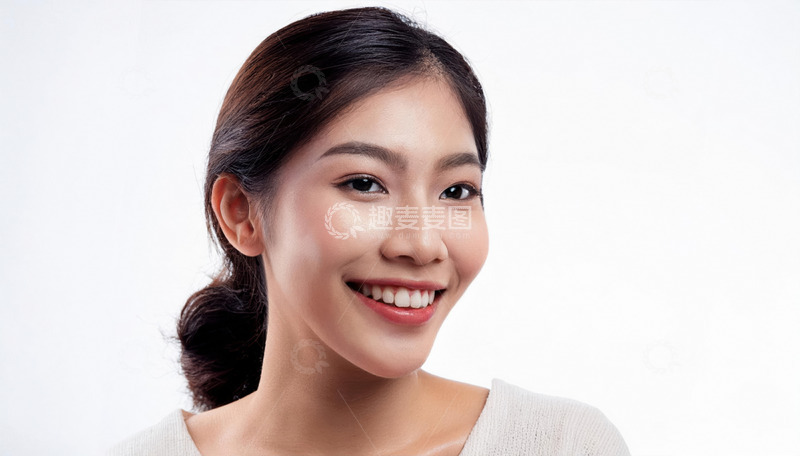 高清大图下载【趣麦麦图】模特的灿烂笑容